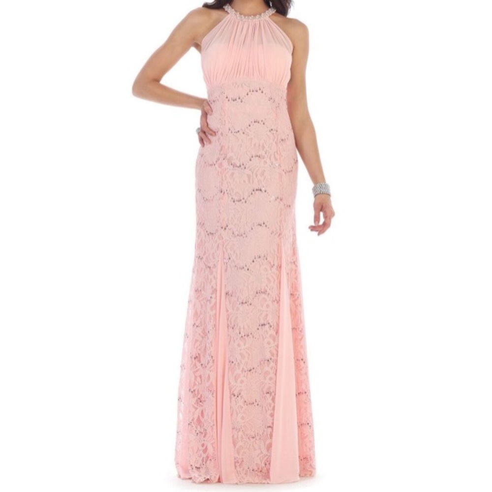 Blush Prom Formal Dress